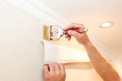 Pose de papier peint à Molay — revêtements muraux et toiles de verre